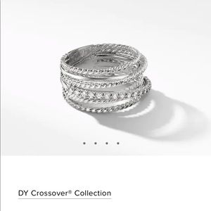 The Crossover - David Yurman Wide Ring w/ Diamonds